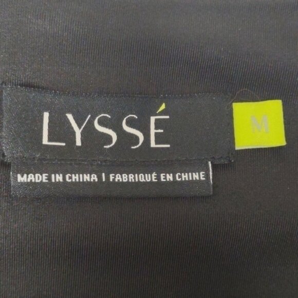 LYSSE lined stretch black and purple midi skirt, like new condition, size M - Picture 5 of 7